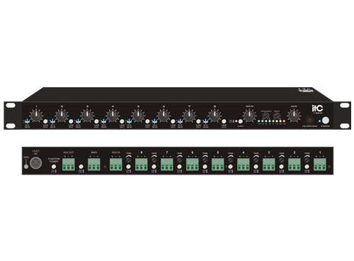 T-8S02 Mixer Pre- Amplifier (8 Inputs & 2 Outputs)