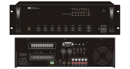 TI-650 5 Zones Mixer Amplifier (Phone Jack MIC Input)/ (XLR Balance MIC Input + Phantom Power)