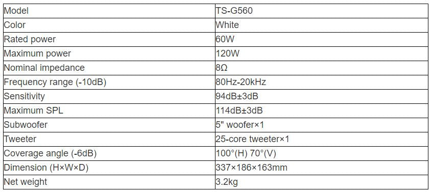 TS-G560 Speaker