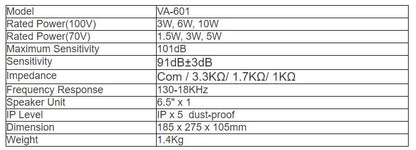 VA-601 Wall Mount Speaker