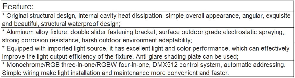 TL-LH1804, TL-LH1805, TL-LH1806 LED Wall Washer
