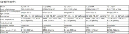 TL-LH6111,TL-LH6112,TL-LH6113,TL-LH6114,TL-LH6115,TL-LH6116 LED Underground Light