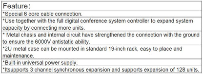 TS-0200ME Digital Conference System Controller