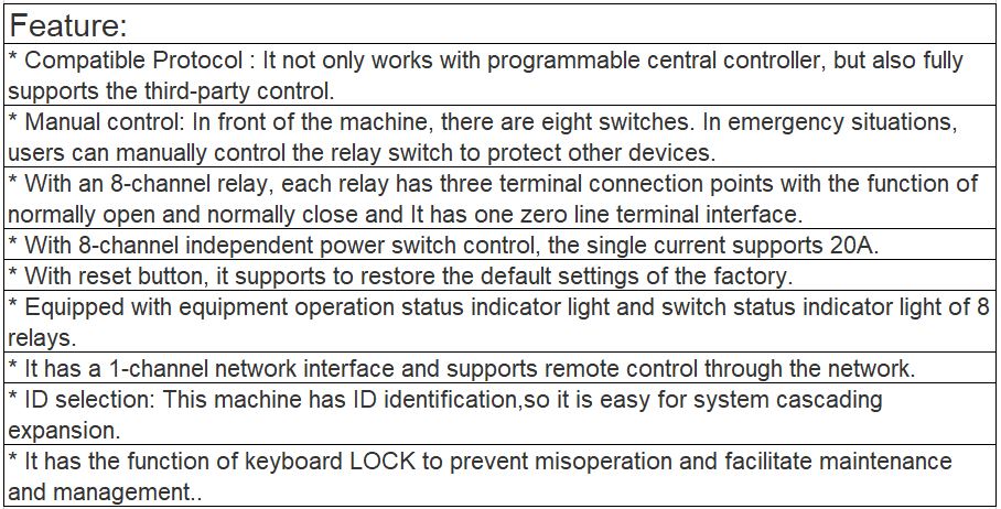 TS-9101 8-Channel Manual & Automatic Power Controller