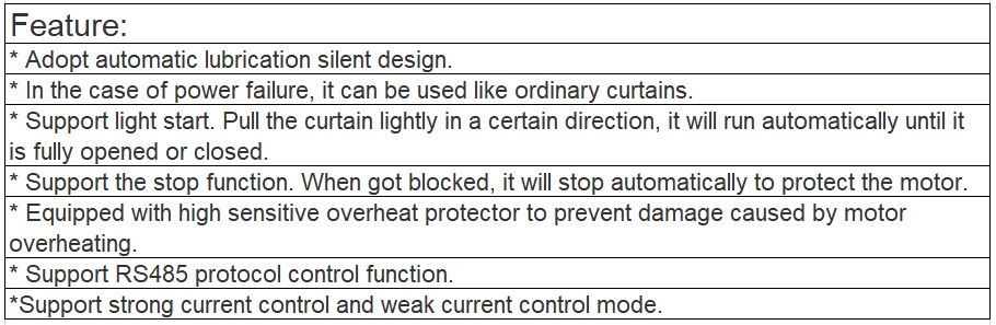 TS-9125D Motorized Remote Control Curtain