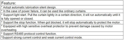 TS-9125D Motorized Remote Control Curtain