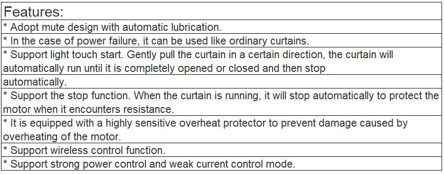TR-0725 Electric Intelligent Remote Control Automatic Curtain