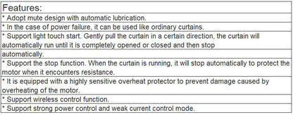 TR-0725 Electric Intelligent Remote Control Automatic Curtain
