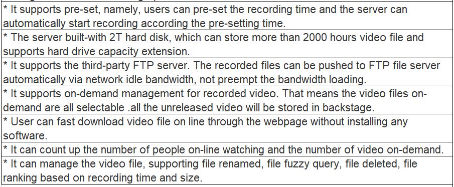 TS-0680 Conference Recording and Broadcasting Server