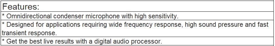 TV-650DM Omnidirectional Microphone