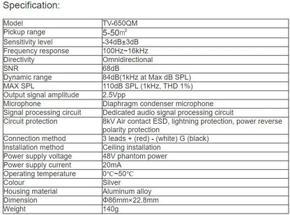 TV-650QM Microphone