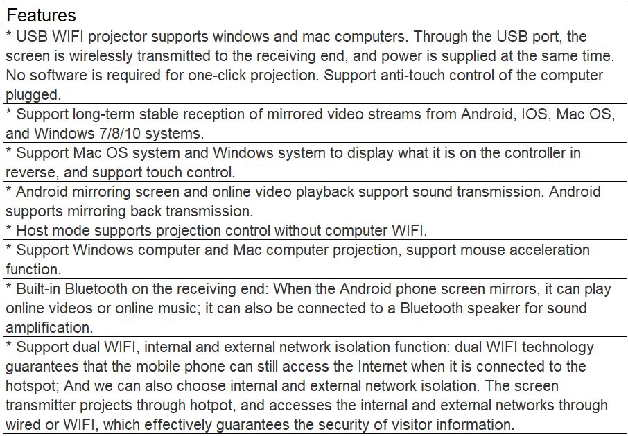 TV-814F WIFI Projector Interactive Equipment