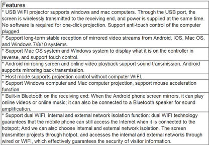 TV-814F WIFI Projector Interactive Equipment