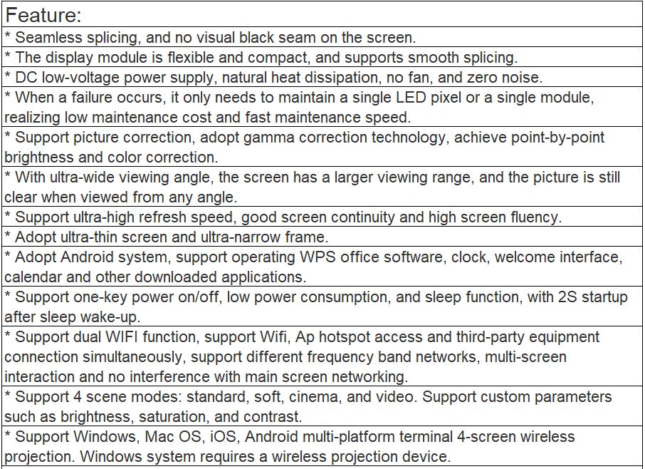 TV-W165-YGA Indoor Full Color LED Video Wall