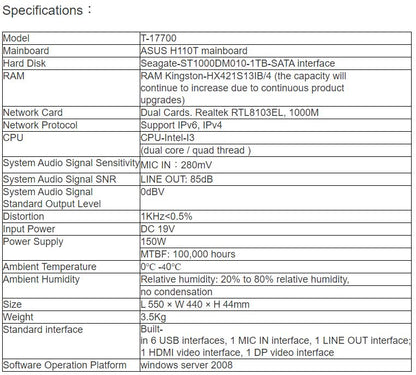 T-17700 IP Network Controller