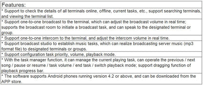 T-7700PA IP PA System Android APP Software