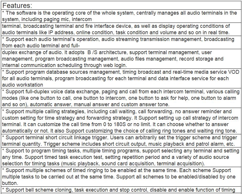 T-7700RP Software (Digital IP Network Broadcasting Client Management S ...