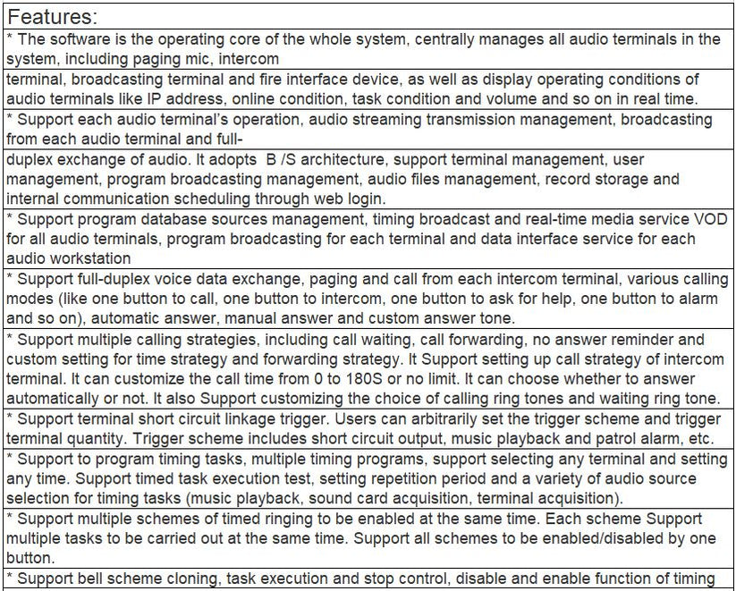 T-7700RP Software (Digital IP Network Broadcasting Client Management S ...