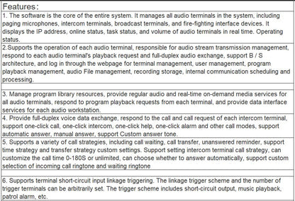 T-7700RU3 Digital IP Network Broadcast Client Management Software V1.0