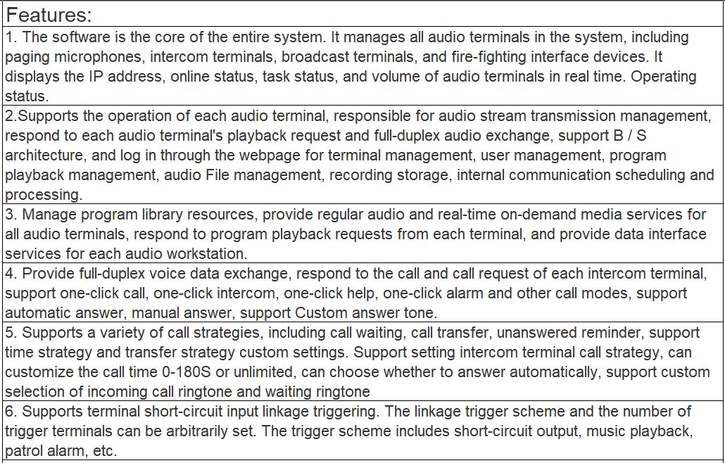 T-7700SR IP Network Broadcast with Hot Backup Control Center (Industrial Computer) Software V1.5