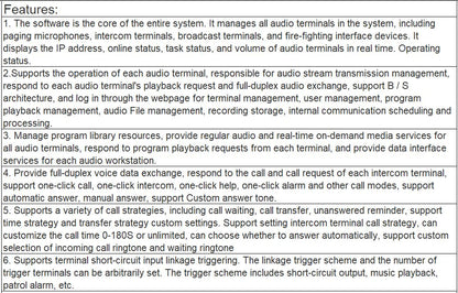 T-7700SR IP Network Broadcast with Hot Backup Control Center (Industrial Computer) Software V1.5