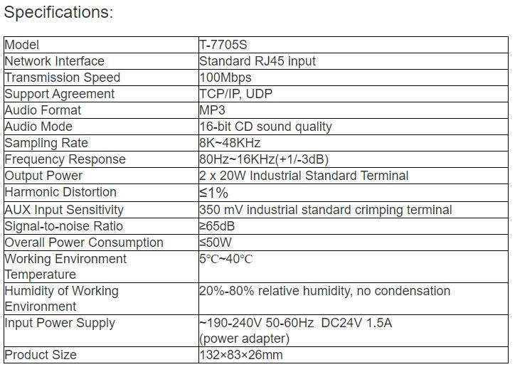 T-7705S IP Terminal