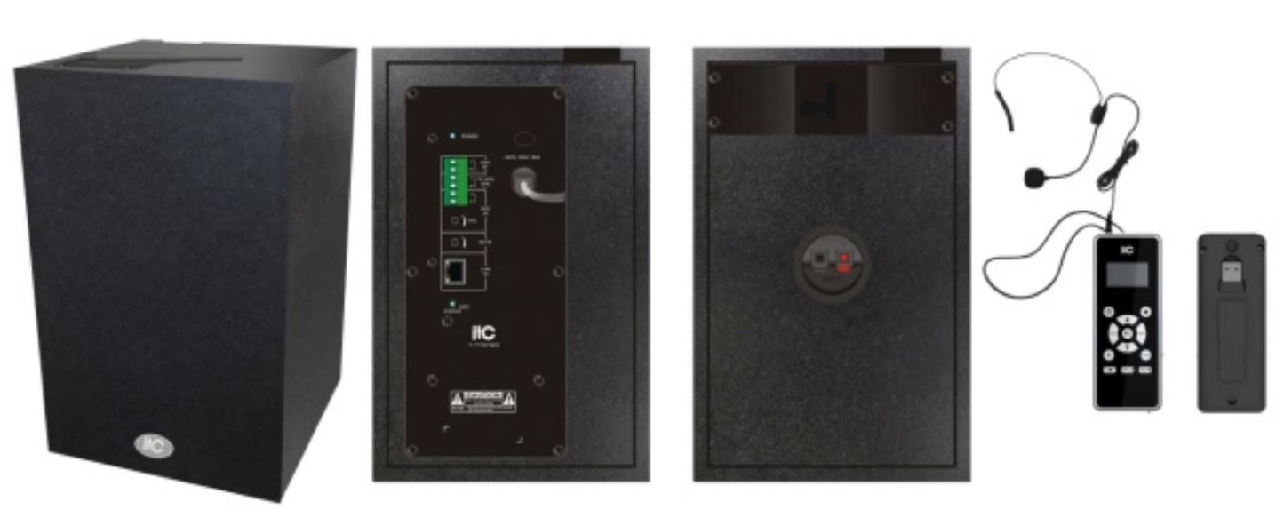 T-7707BM 2.4G IP Ietwork Active Speakers ( with handhold MIC and backup feature)