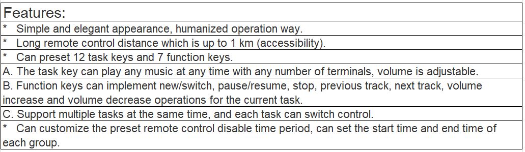 T-7720 Remote Controller (IP Network Wireless Remote Controller)
