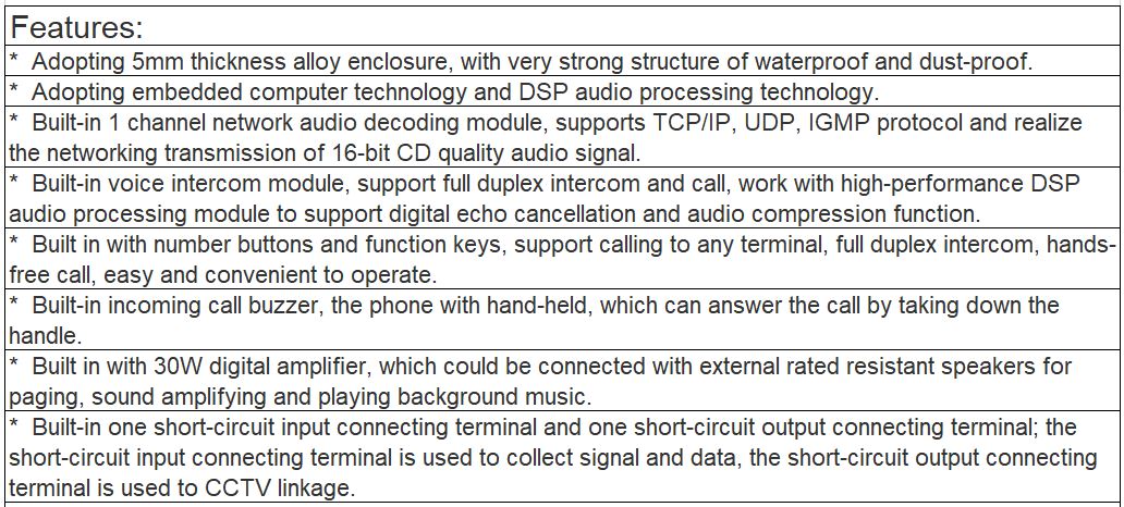 T-7731 Industrial Emergency Intercom Terminal