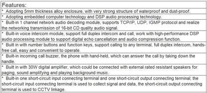 T-7731 Industrial Emergency Intercom Terminal