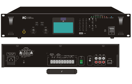 T-7760B, T-77120B, T-77240B, T-77350B, T-77500B, T-77650B Rack Mount Economic IP Amplifier
