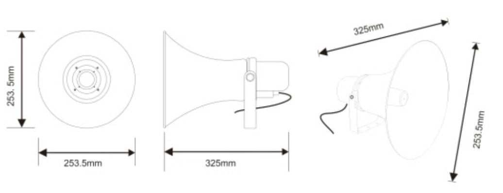 T-S7720 IP POE Horn Speaker