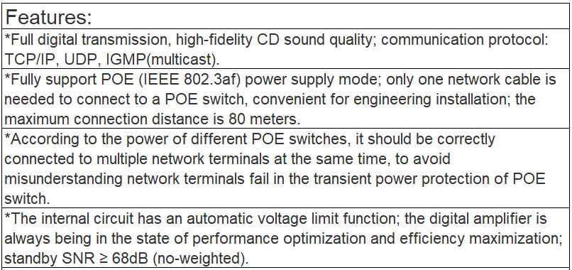T-S7820 POE Horn Speaker