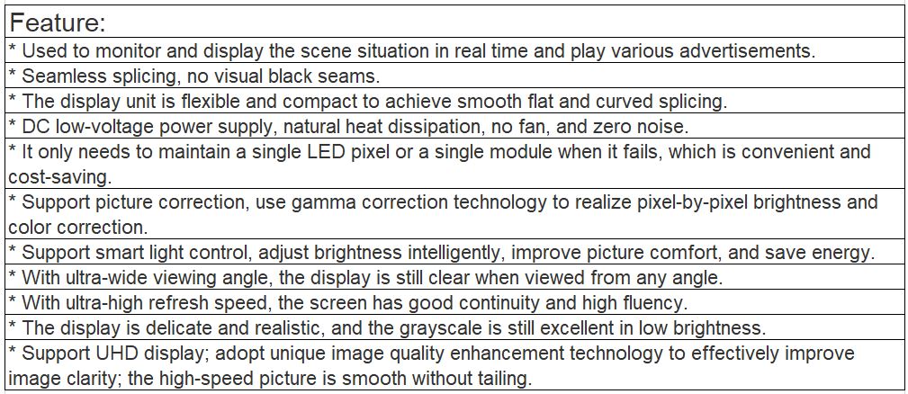 TV-PD186-YG Indoor Full Color LED Video Wall