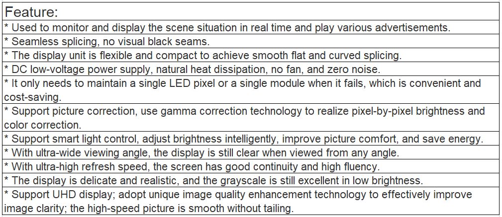 TV-PD300-MZ Indoor Full Color LED Video Wall