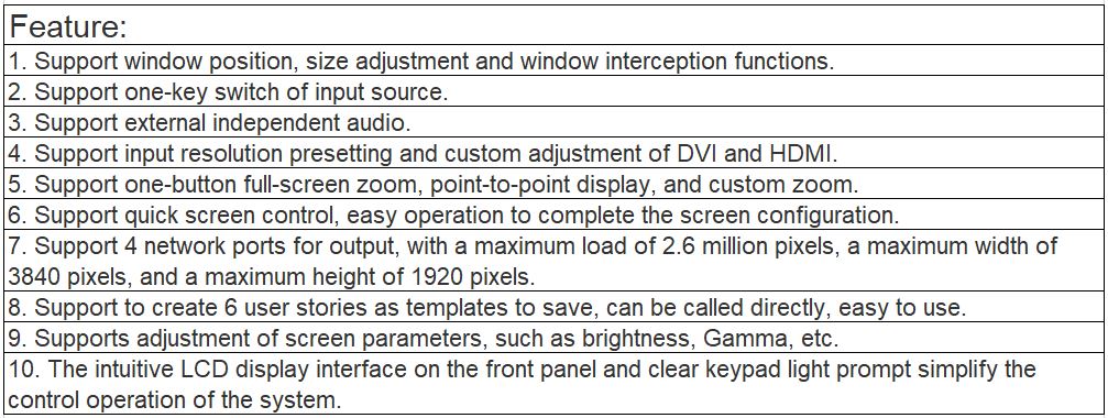 TV-8V96 Video processor
