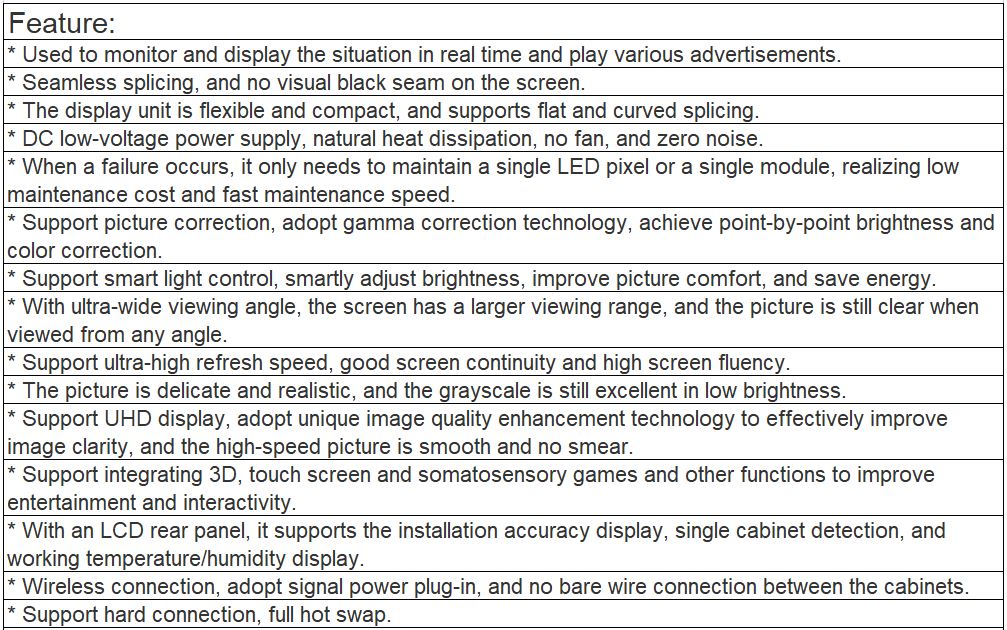 TV-PG125-GM Indoor Fine Pitch Full Color LED Video Wall