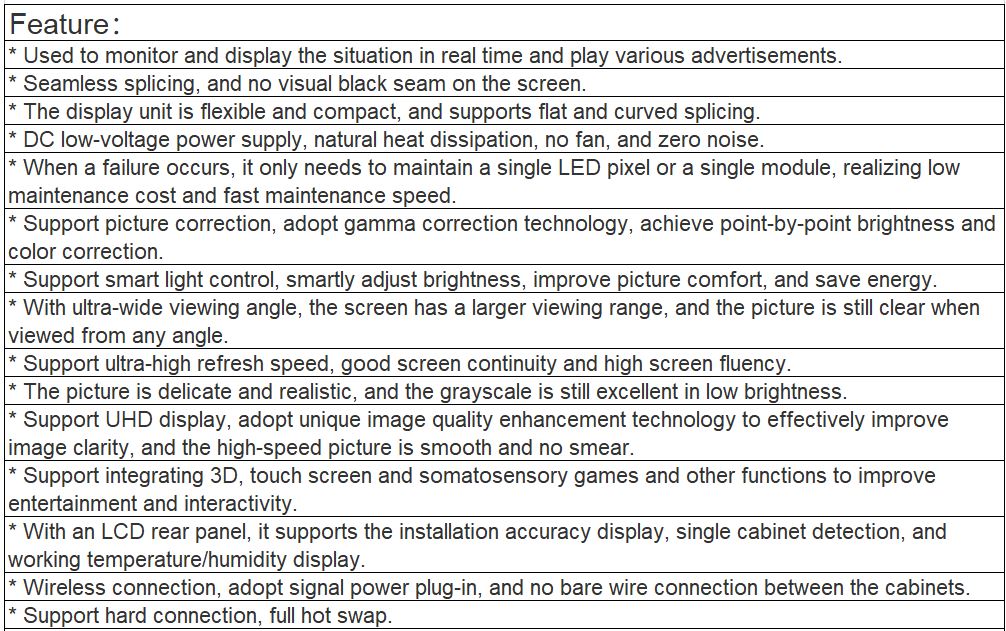 TV-PG125-GX Fine Pitch Full Color LED Video Wall