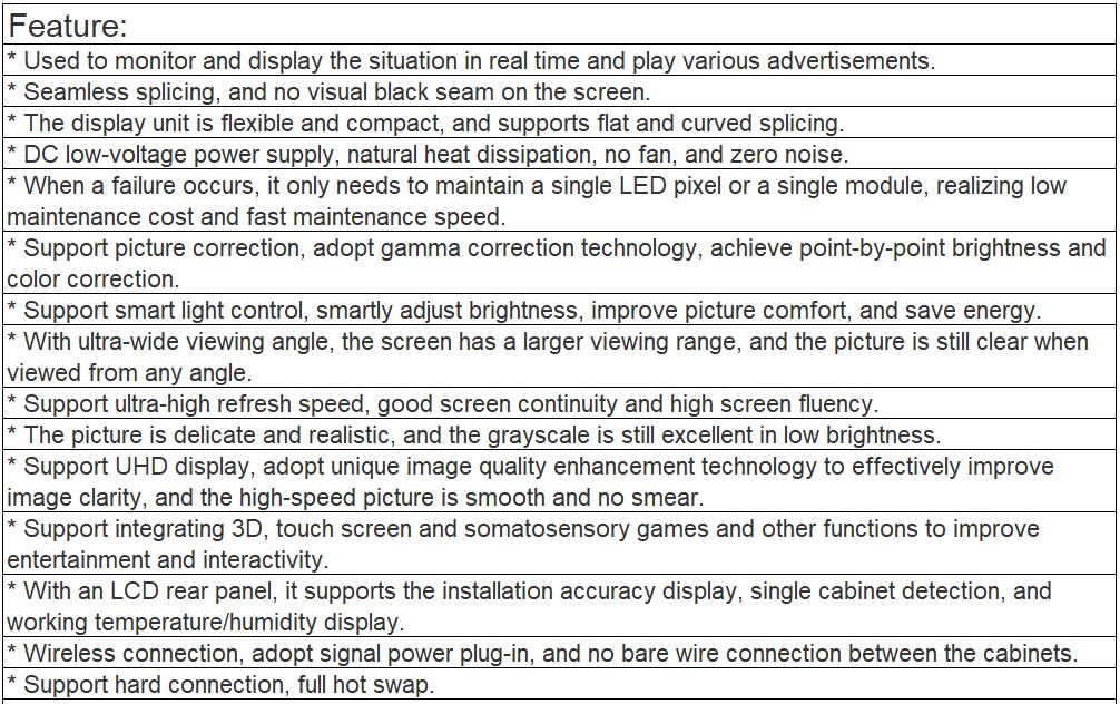 TV-PG156-GP Fine Pitch Full Color LED Video Wall