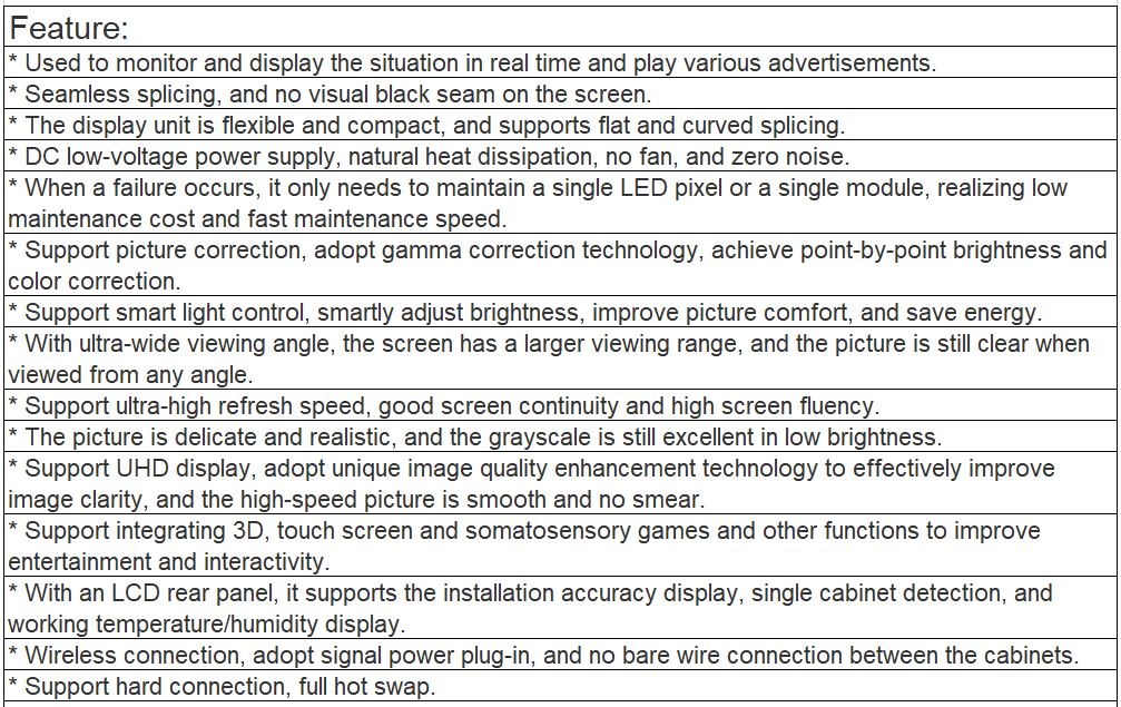 TV-PG156-GX Fine Pitch Full Color LED Video Wall