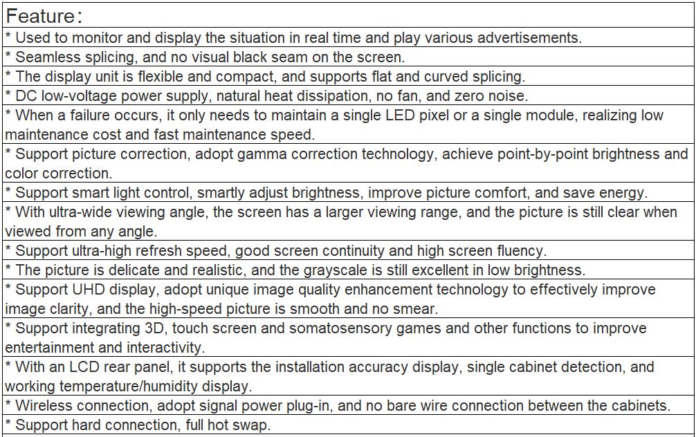 TV-PG187-DX Fine Pitch Full Color LED Video Wall