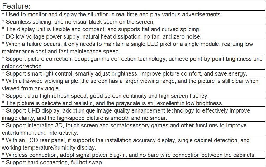 TV-PG187-GX Fine Pitch Full Color LED Video Wall