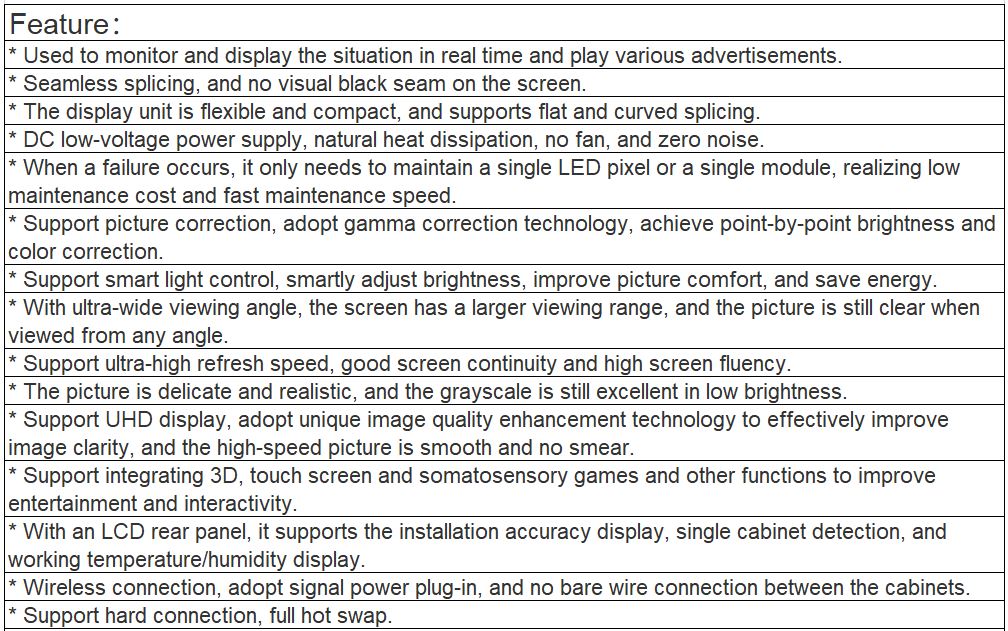 TV-PG187-GX Fine Pitch Full Color LED Video Wall