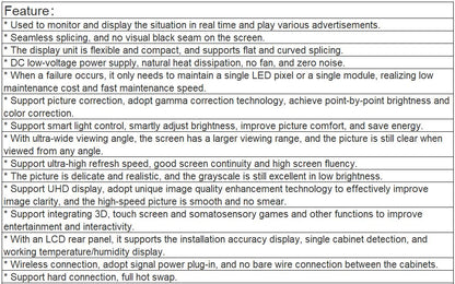 TV-PG187-GX Fine Pitch Full Color LED Video Wall