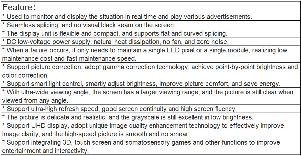 TV-PM166-YX Indoor Fine Pitch Full Color LED Video Wall