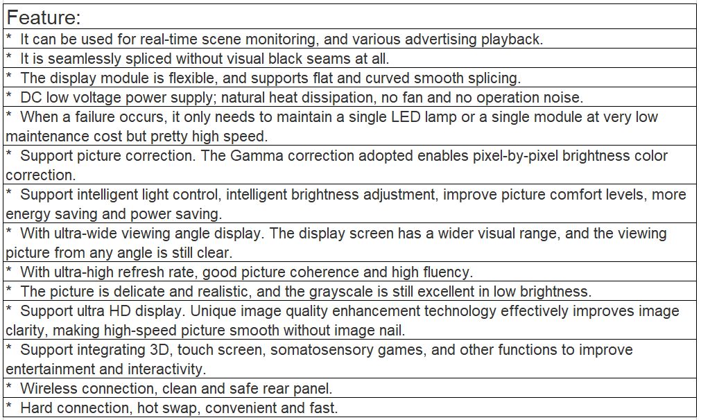 TV-PX127-YM Ultra-thin Indoor Full Color LED Video Wall