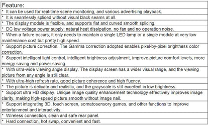 TV-PX127-YM Ultra-thin Indoor Full Color LED Video Wall