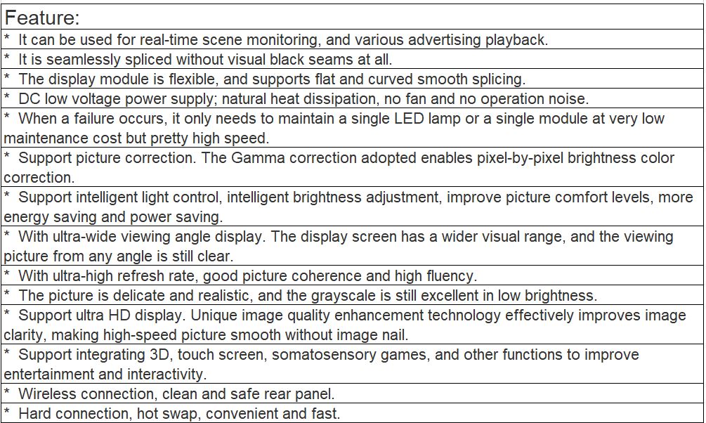 TV-PX127-YX Ultra-thin Indoor Full Color LED Video Wall