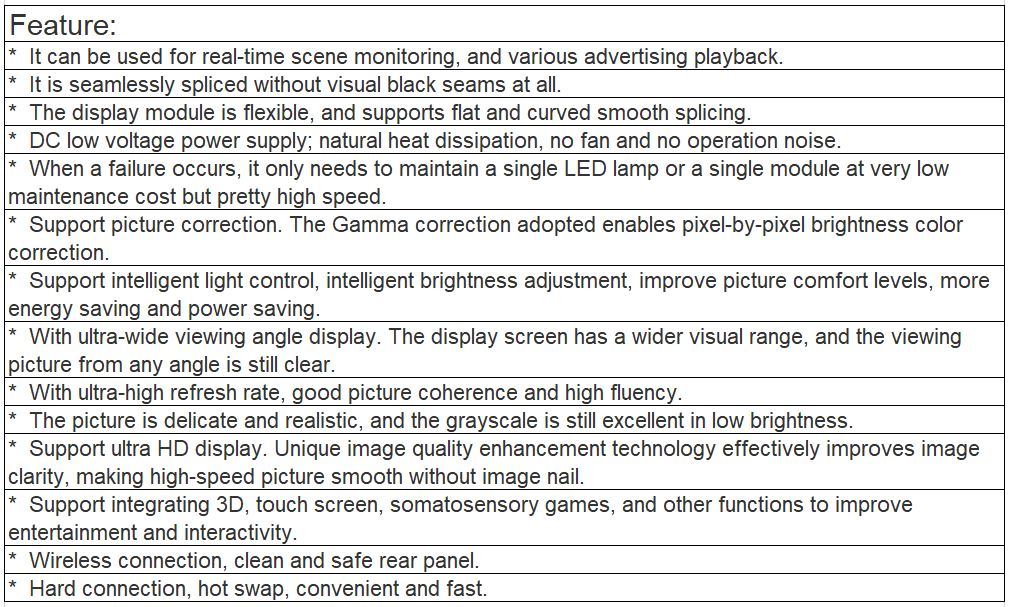 TV-PX158-YM Utra-thin Indoor Full Color LED Video Wall