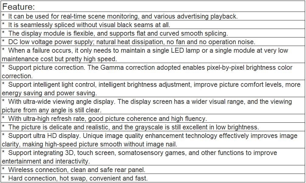 TV-PX250-YZ Indoor Full Color LED Video Wall